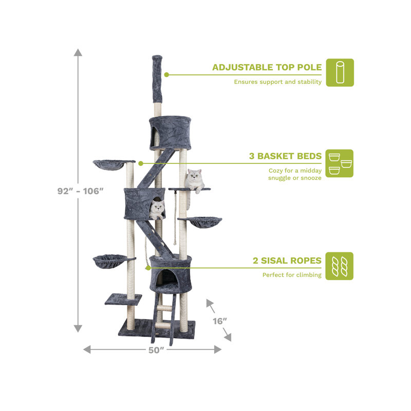 Go Pet Club 106" Cat Tree & Reviews Wayfair Canada